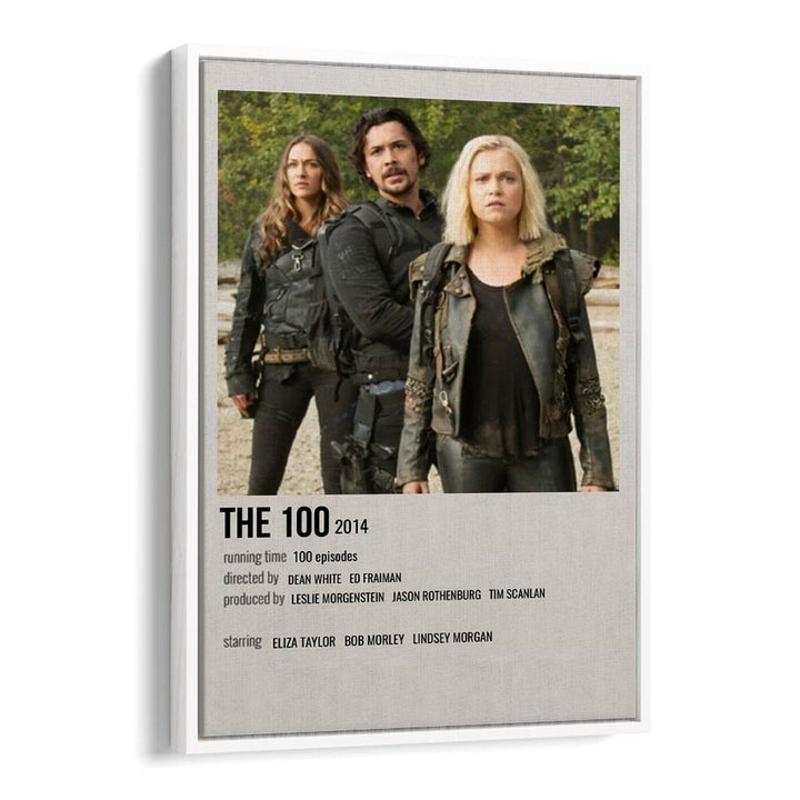 The 100 2014 ii Movie Posters in White Floater Frame