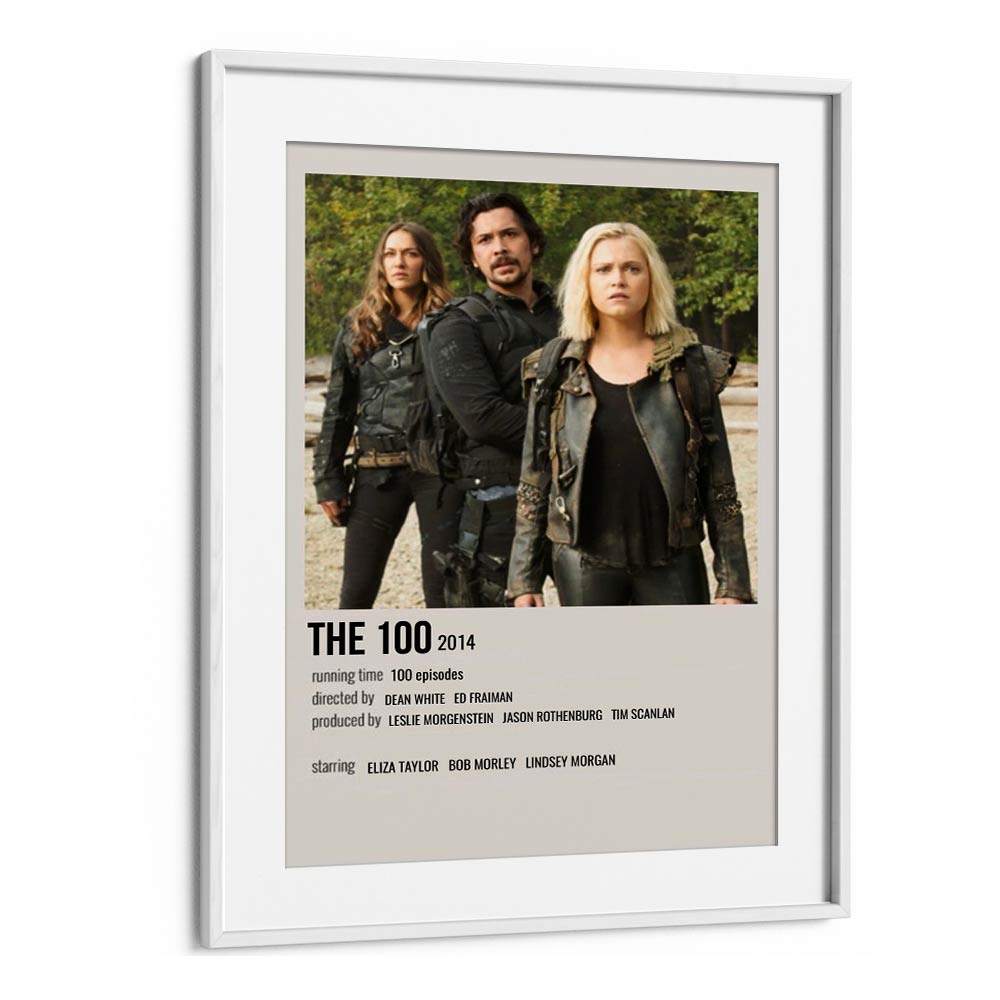 The 100 2014 ii Movie Posters in White Frame With Mount