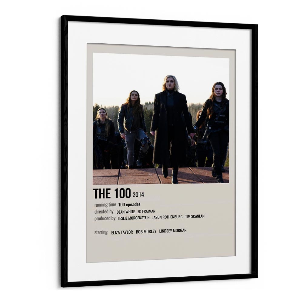 The 100 2014 iii Movie Posters in Black Frame With Mount