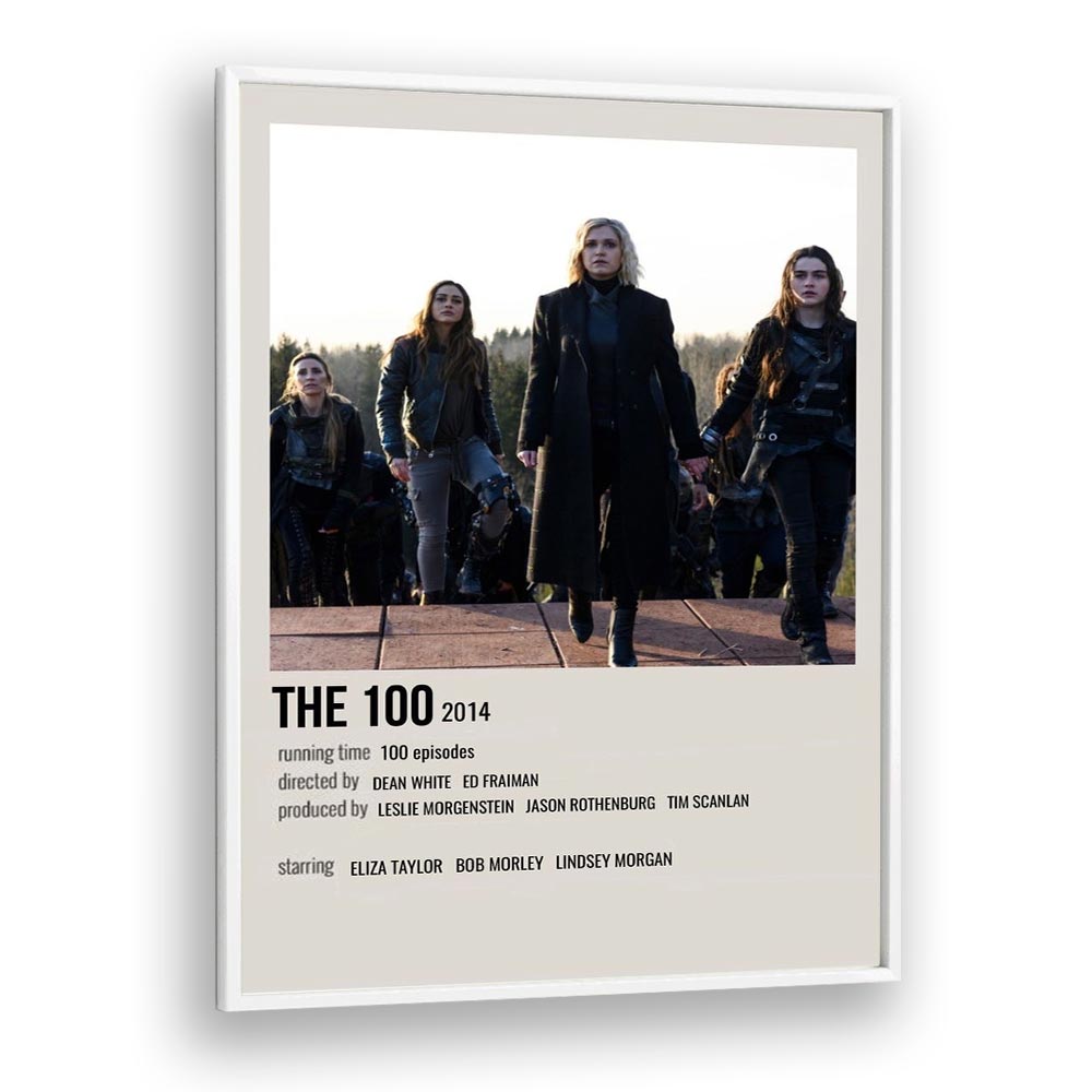 The 100 2014 iii Movie Posters in White Plain Frame