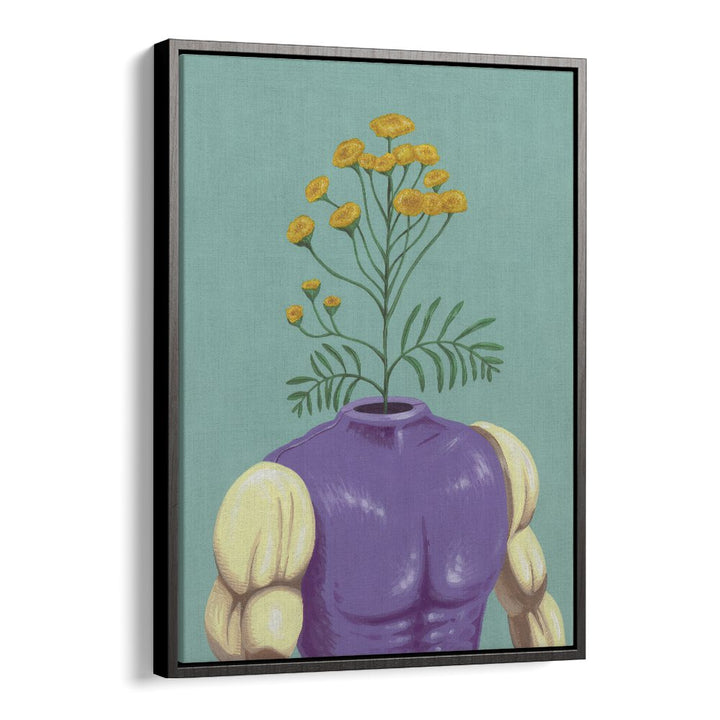 The Abominature by Famous When Dead Pop Art Paintings Pop Art Prints in Black Floater Frame