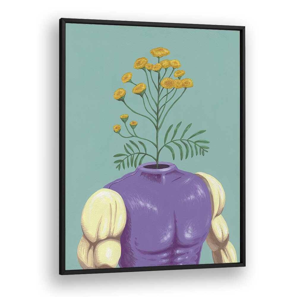 The Abominature by Famous When Dead Pop Art Paintings Pop Art Prints in Black Plain Frame