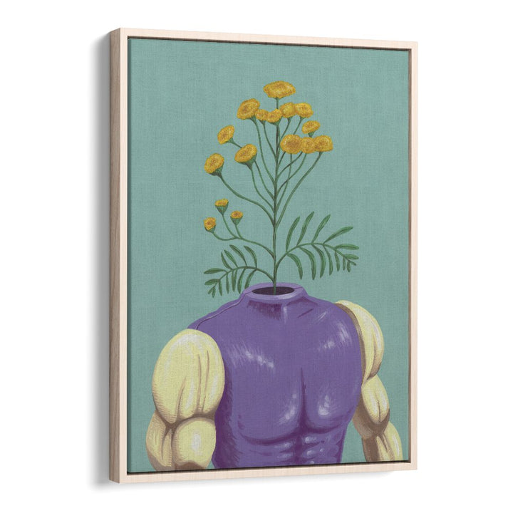 The Abominature by Famous When Dead Pop Art Paintings Pop Art Prints in Oak Wood Floater Frame