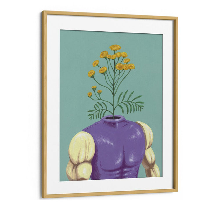 The Abominature by Famous When Dead Pop Art Paintings Pop Art Prints in Oak Wood Frame With Mount