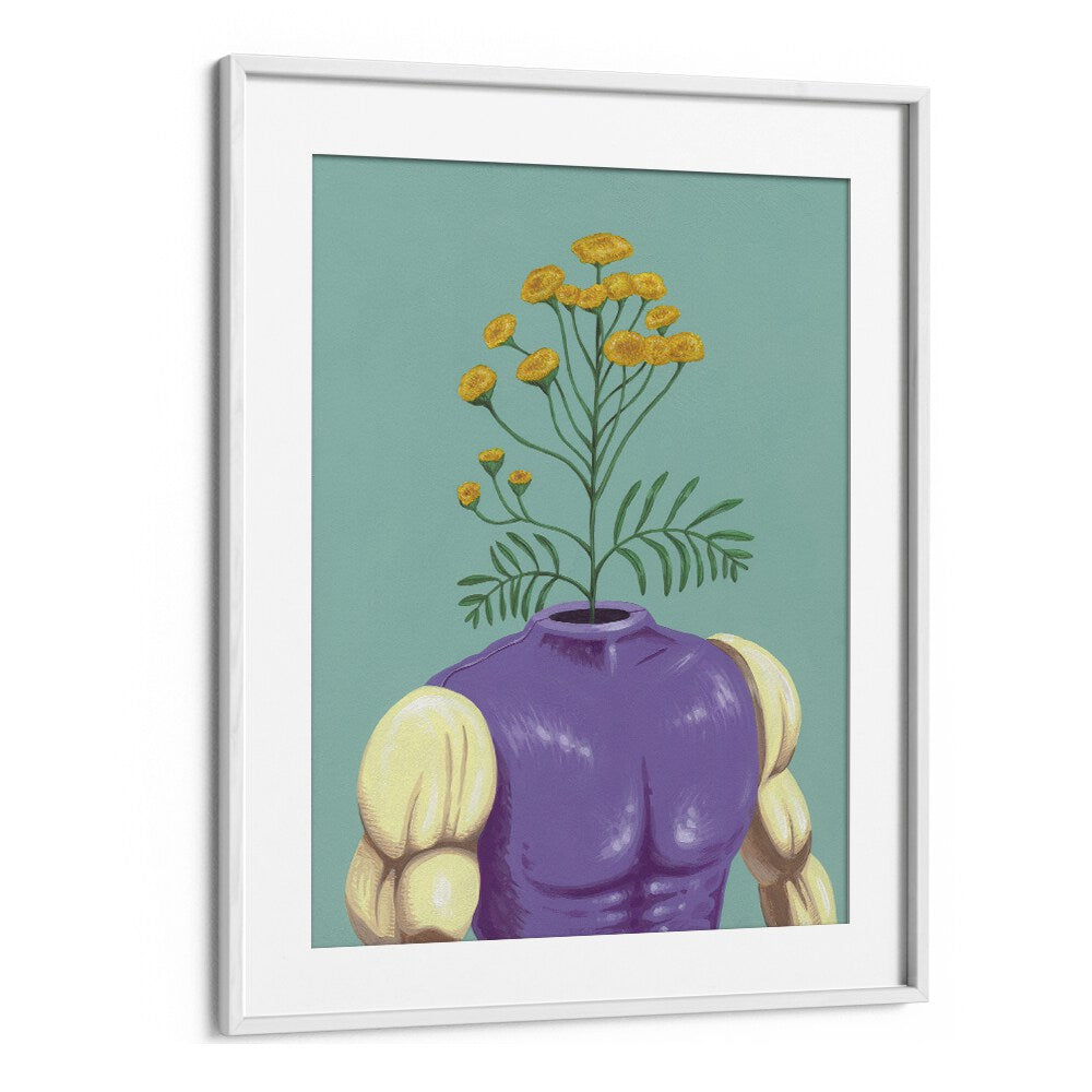 The Abominature by Famous When Dead Pop Art Paintings Pop Art Prints in White Frame With Mount