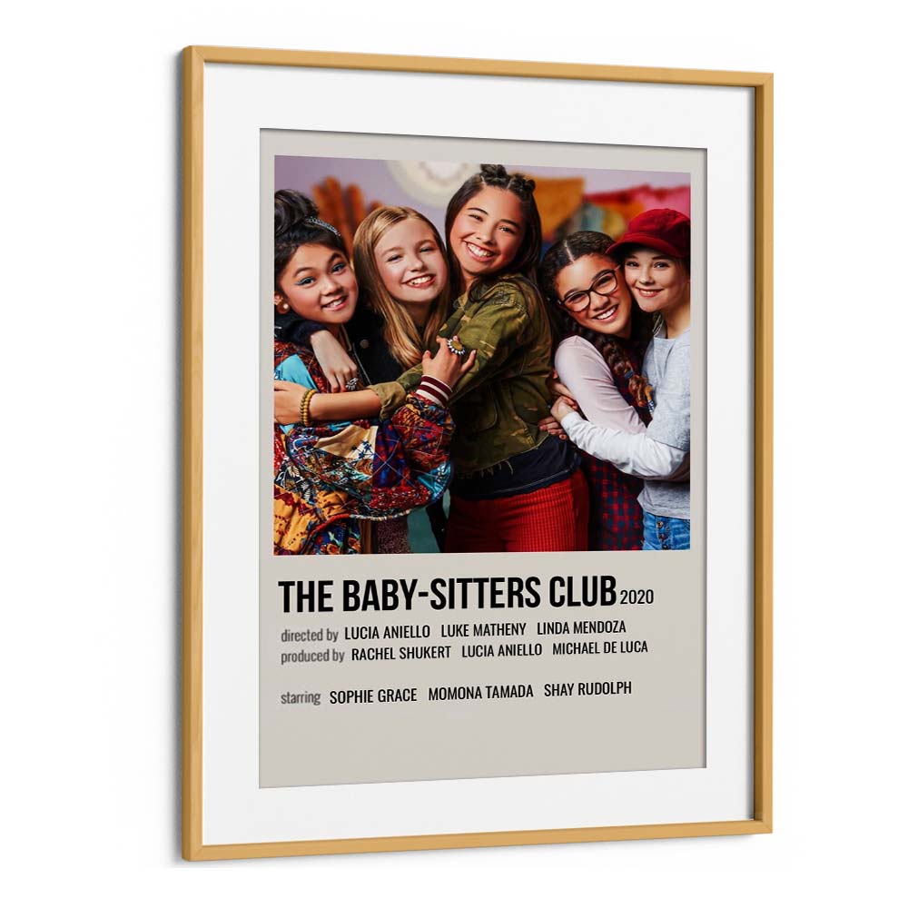 The Baby-sitters Club 2020 Movie Posters in Oak Wood Frame With Mount