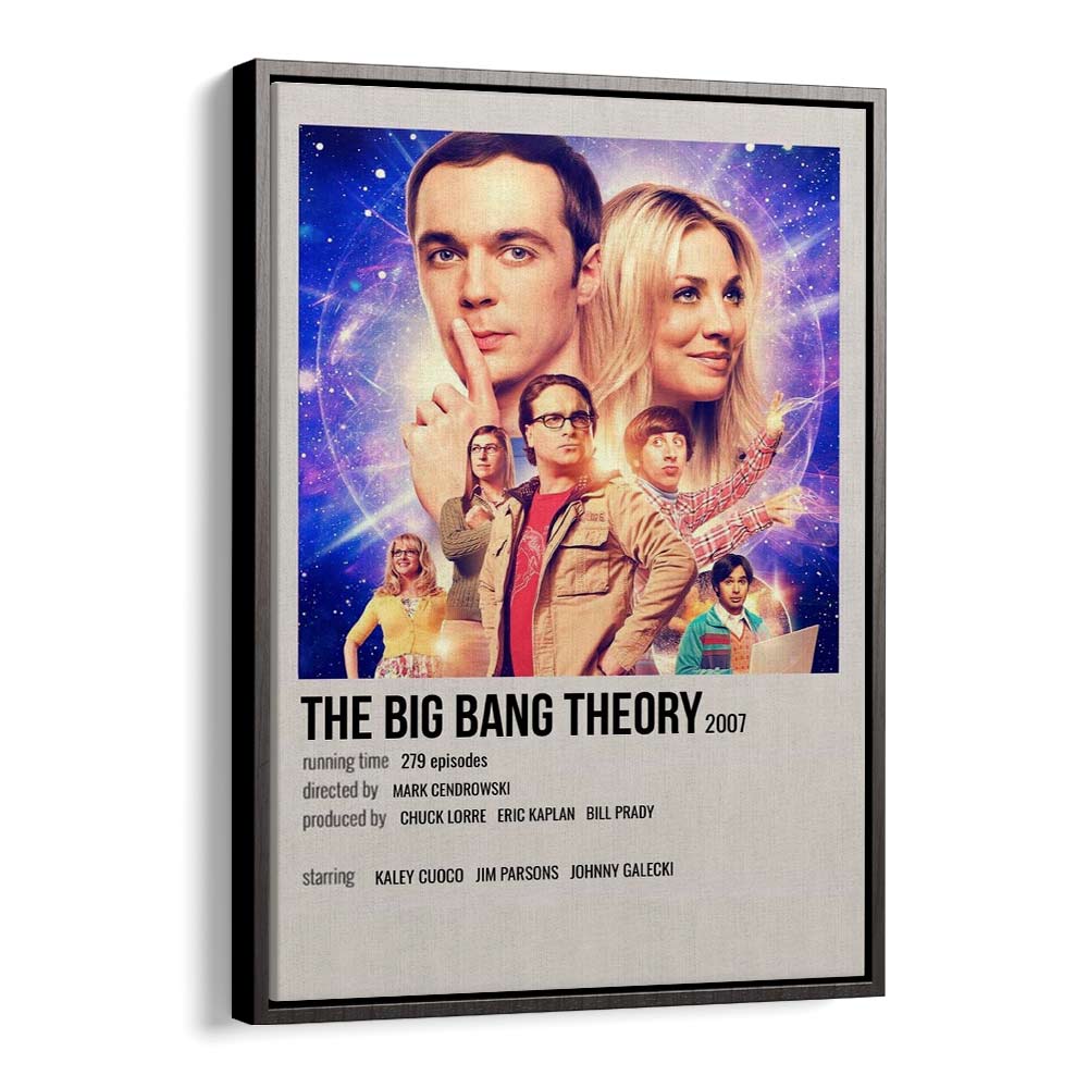 The Big Bang Theory 2007 I Movie Posters in Black Floater Frame