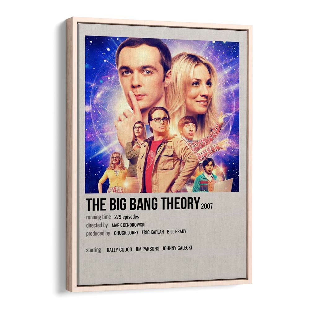 The Big Bang Theory 2007 I Movie Posters in Oak Wood Floater Frame