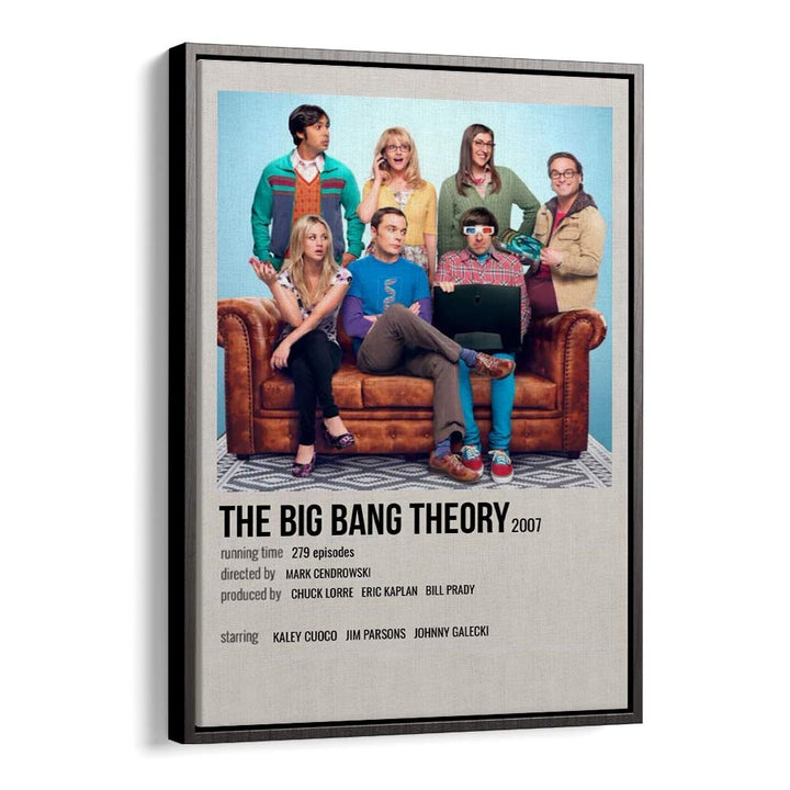 The Big Bang Theory 2007 ii Movie Posters in Black Floater Frame