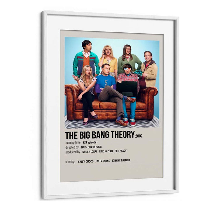 The Big Bang Theory 2007 ii Movie Posters in White Frame With Mount