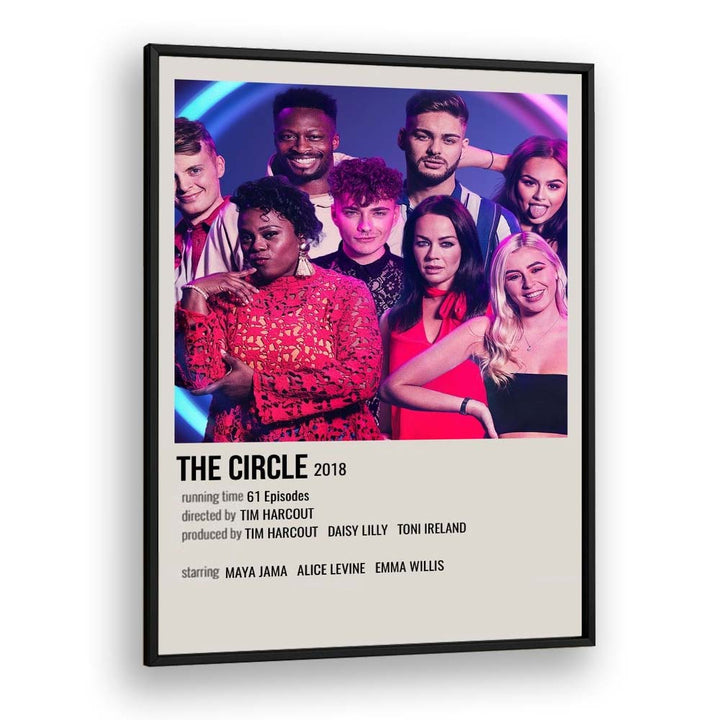 The Circle 2018 Movie Posters in Black Plain Frame