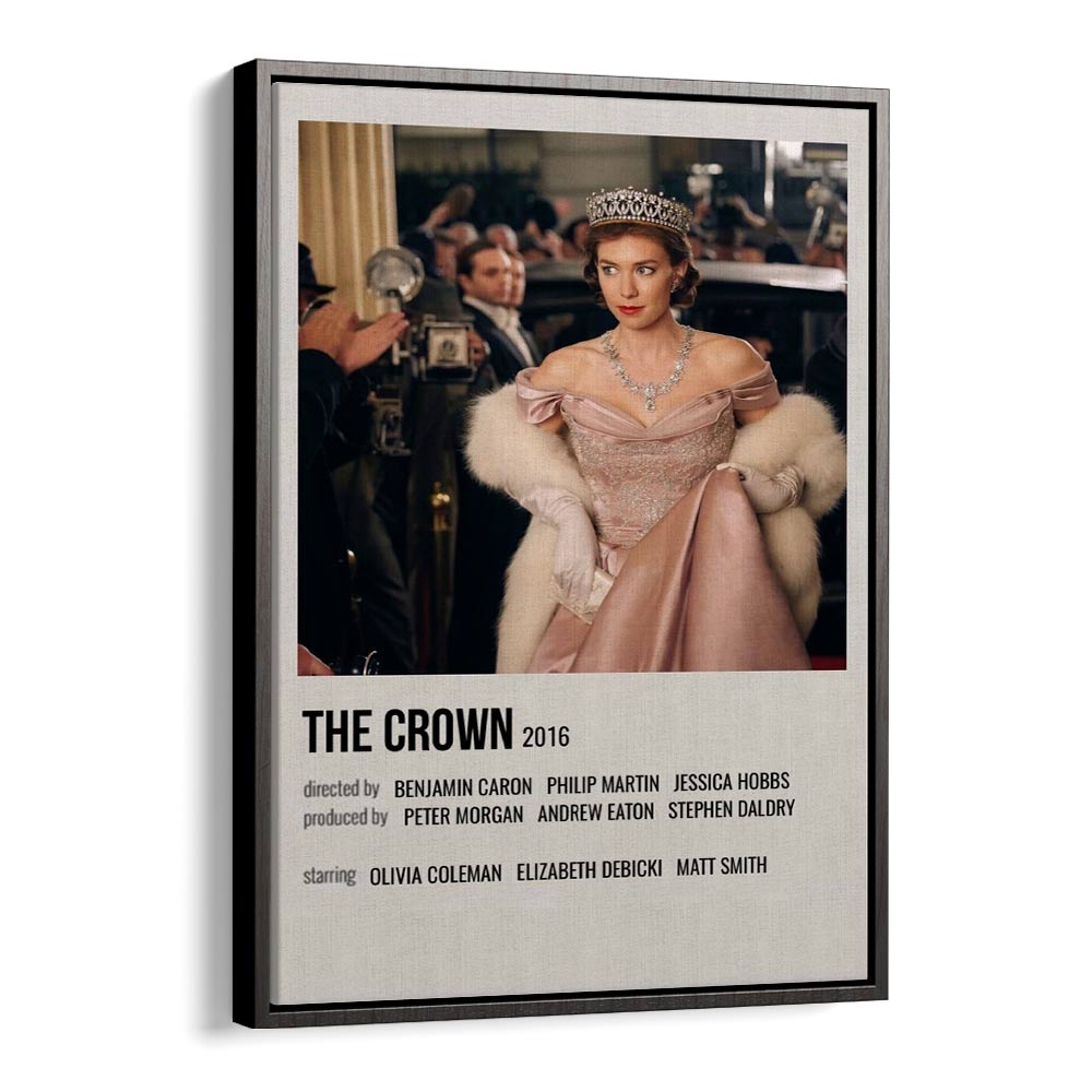 The Crown 2016 ii Movie Posters in Black Floater Frame