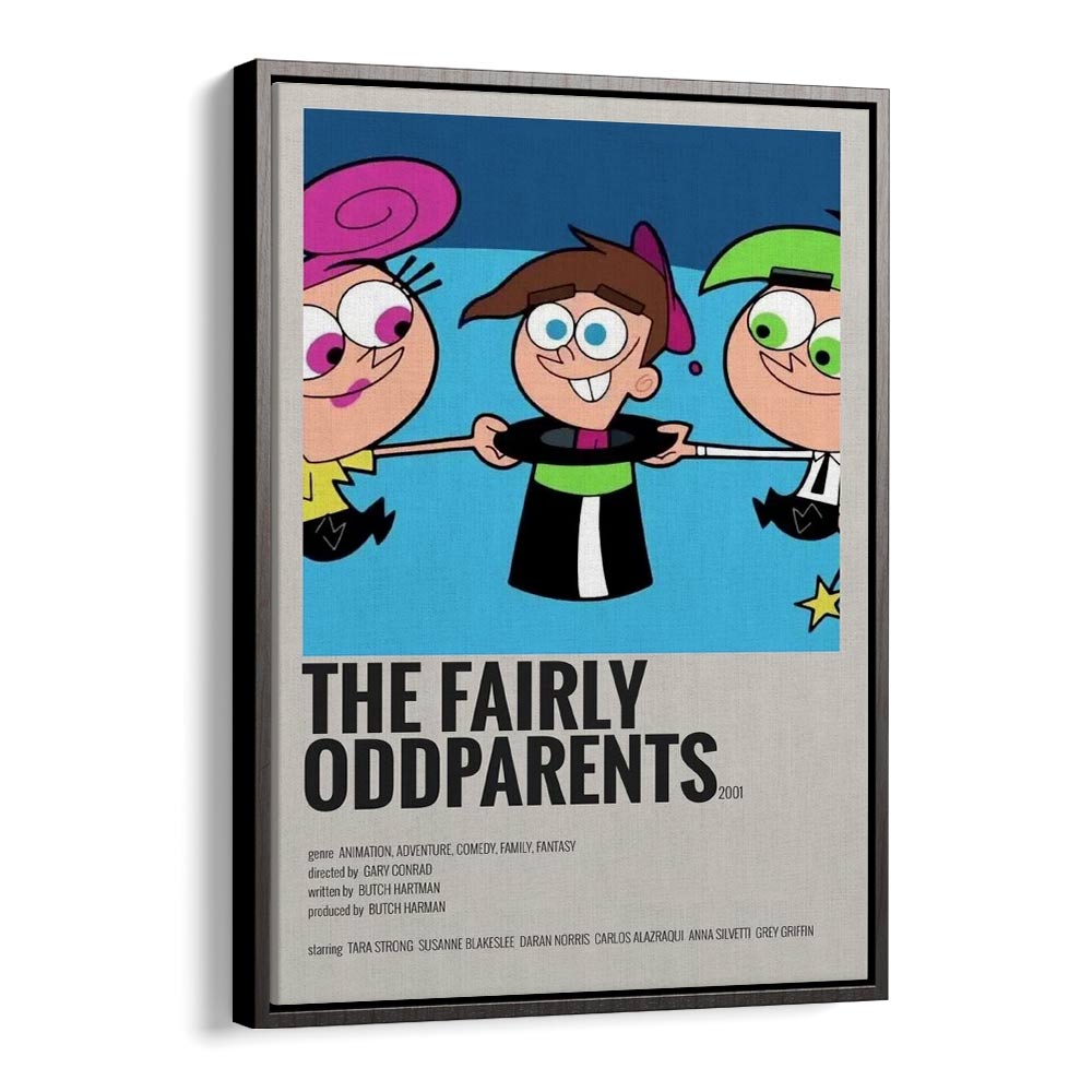 The Fairly Odd Parents 2001 Movie Posters in Black Floater Frame