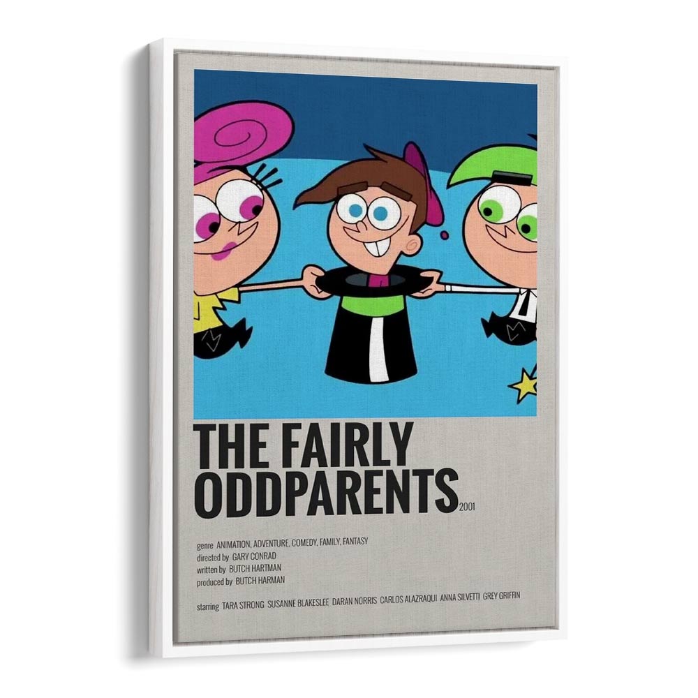 The Fairly Odd Parents 2001 Movie Posters in White Floater Frame