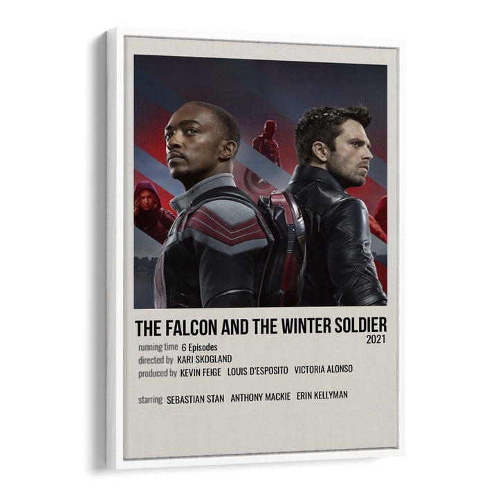 The Falcon And The Winter Soldier Movie Posters in White Floater Frame