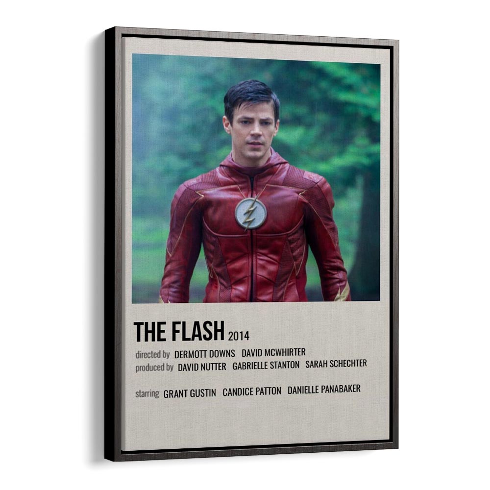 The Flash 2014 Movie Posters in Black Floater Frame