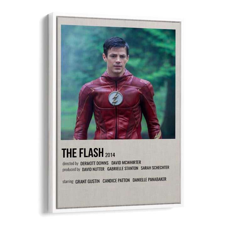 The Flash 2014 Movie Posters in White Floater Frame