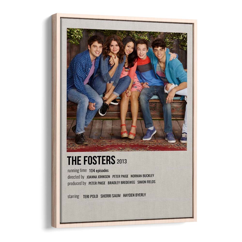 The Fosters 2013 Movie Posters in Oak Wood Floater Frame