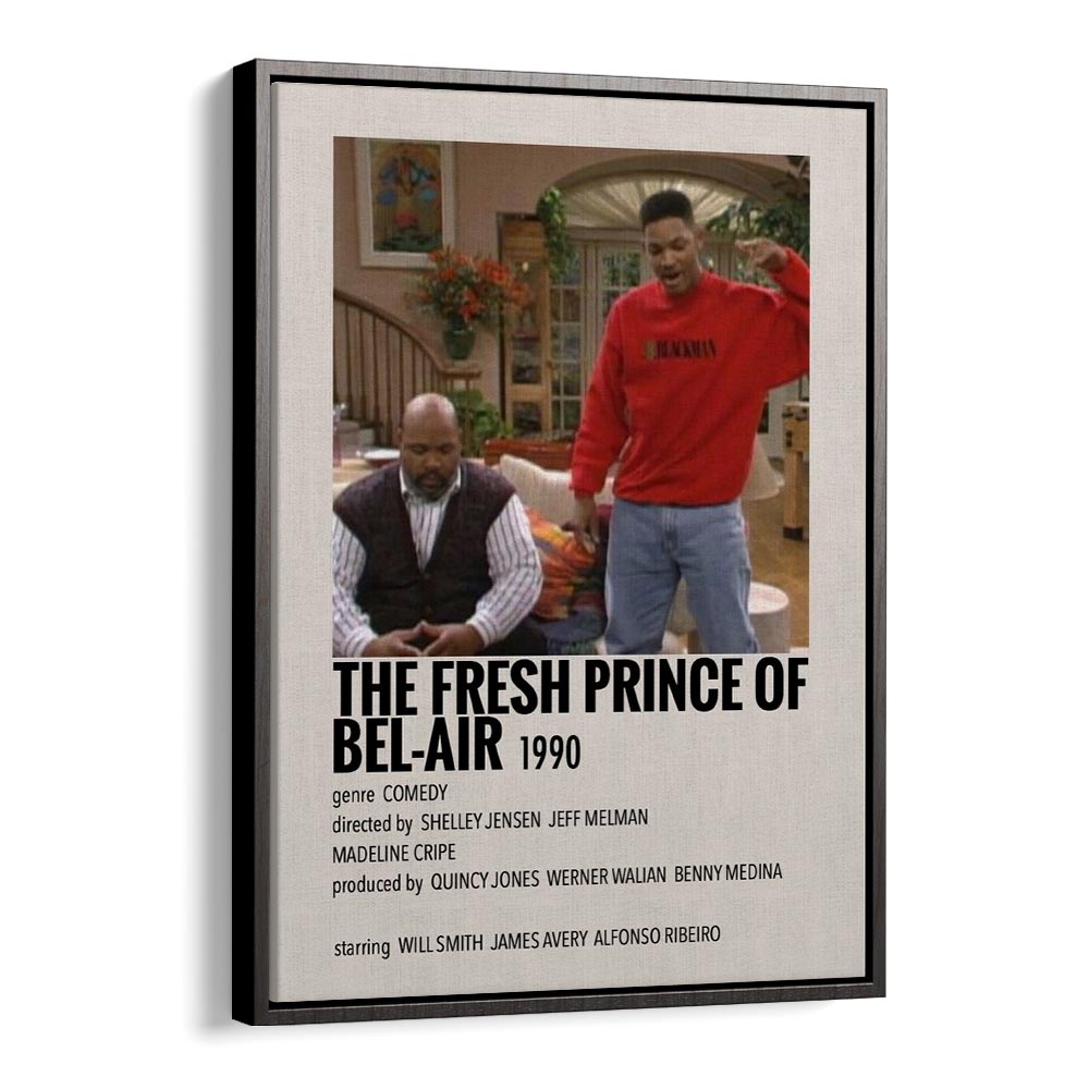 The Fresh Prince Of Bel-air 1990 Movie Posters in Black Floater Frame