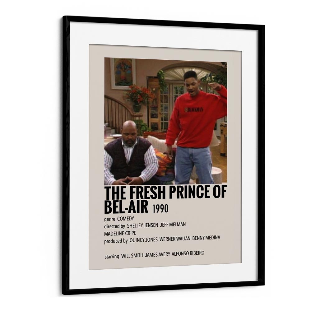 The Fresh Prince Of Bel-air 1990 Movie Posters in Black Frame With Mount