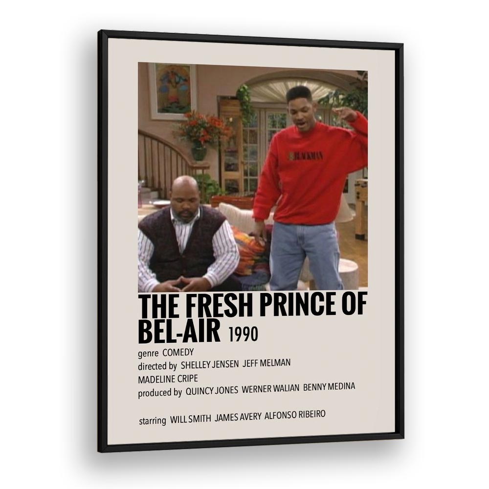 The Fresh Prince Of Bel-air 1990 Movie Posters in Black Plain Frame