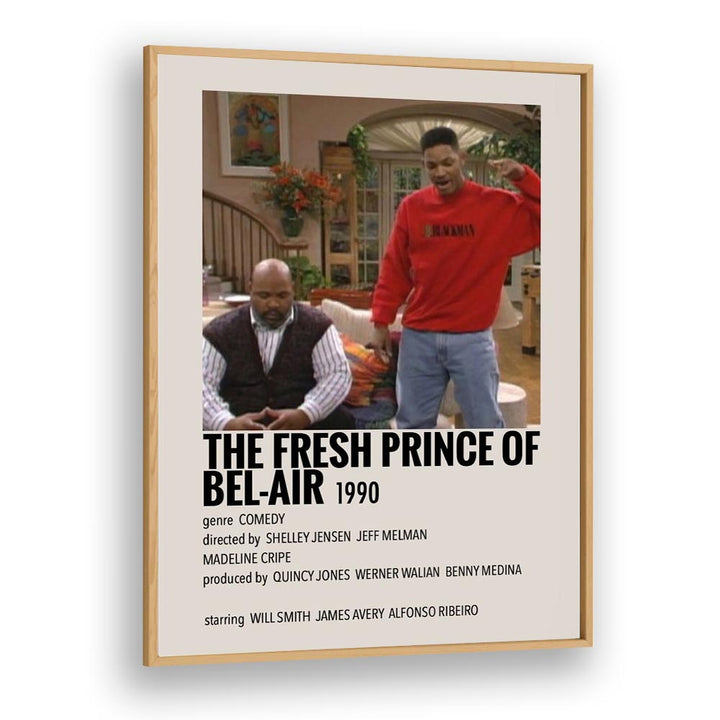 The Fresh Prince Of Bel-air 1990 Movie Posters in Oak Wood Plain Frame