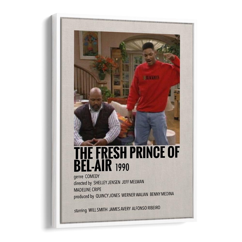 The Fresh Prince Of Bel-air 1990 Movie Posters in White Floater Frame