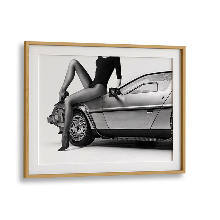 The Future Is Female Part Iii by David Drake Fine Art Photography Fashion Photography in Oak Wood Frame With Mount