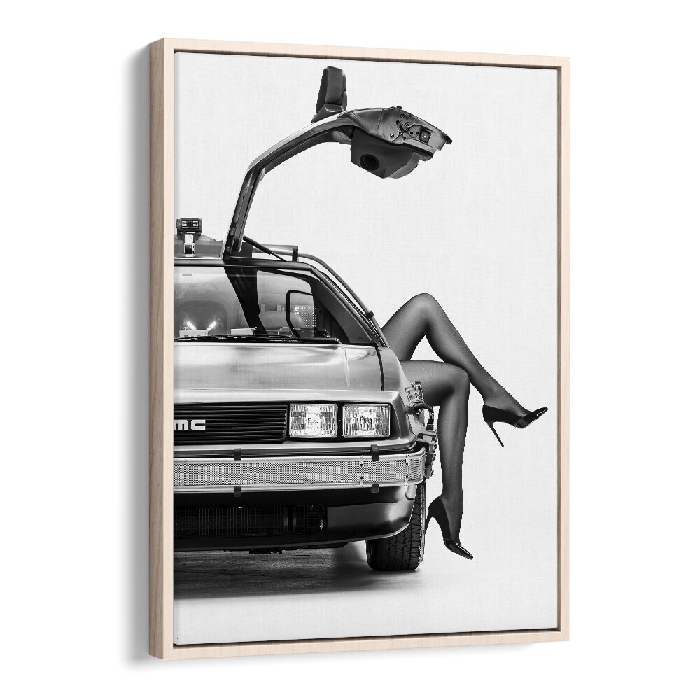 The Future is Female I by David Drake Fine Art Photography Fashion Photography in Oak Wood Floater Frame