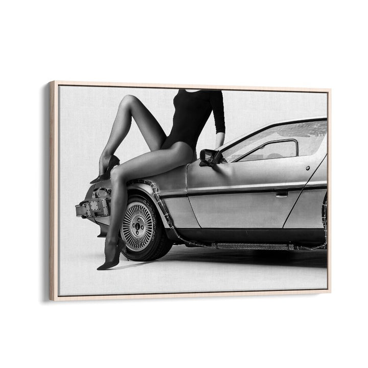 The Future is Female Part iii by David Drake Fine Art Photography Fashion Photography in Oak Wood Floater Frame