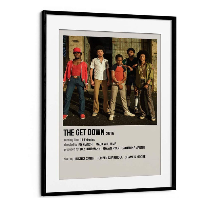 The Get Down 2016 Movie Posters in Black Frame With Mount