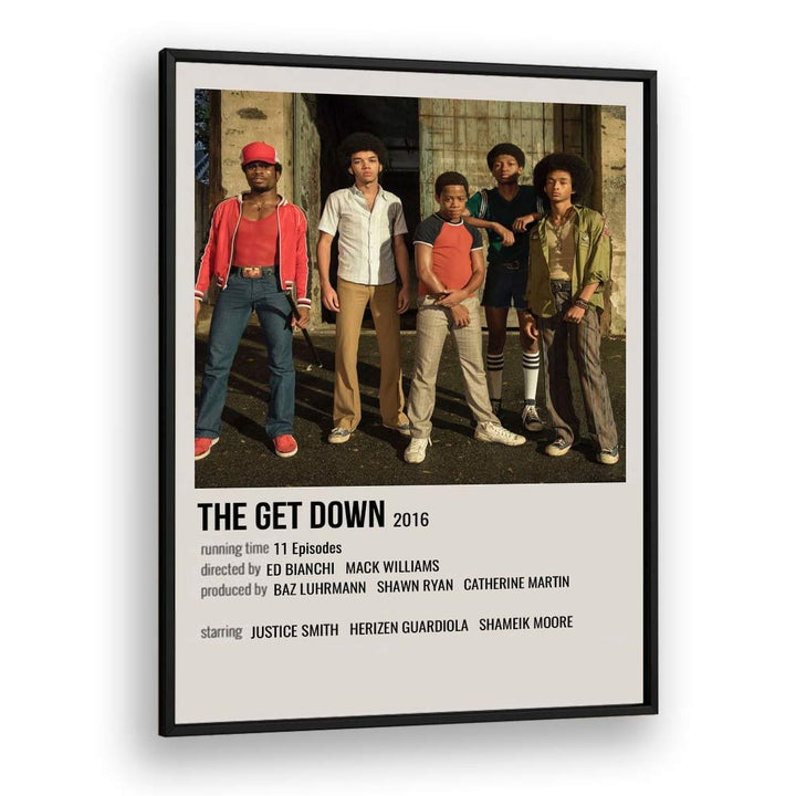 The Get Down 2016 Movie Posters in Black Plain Frame