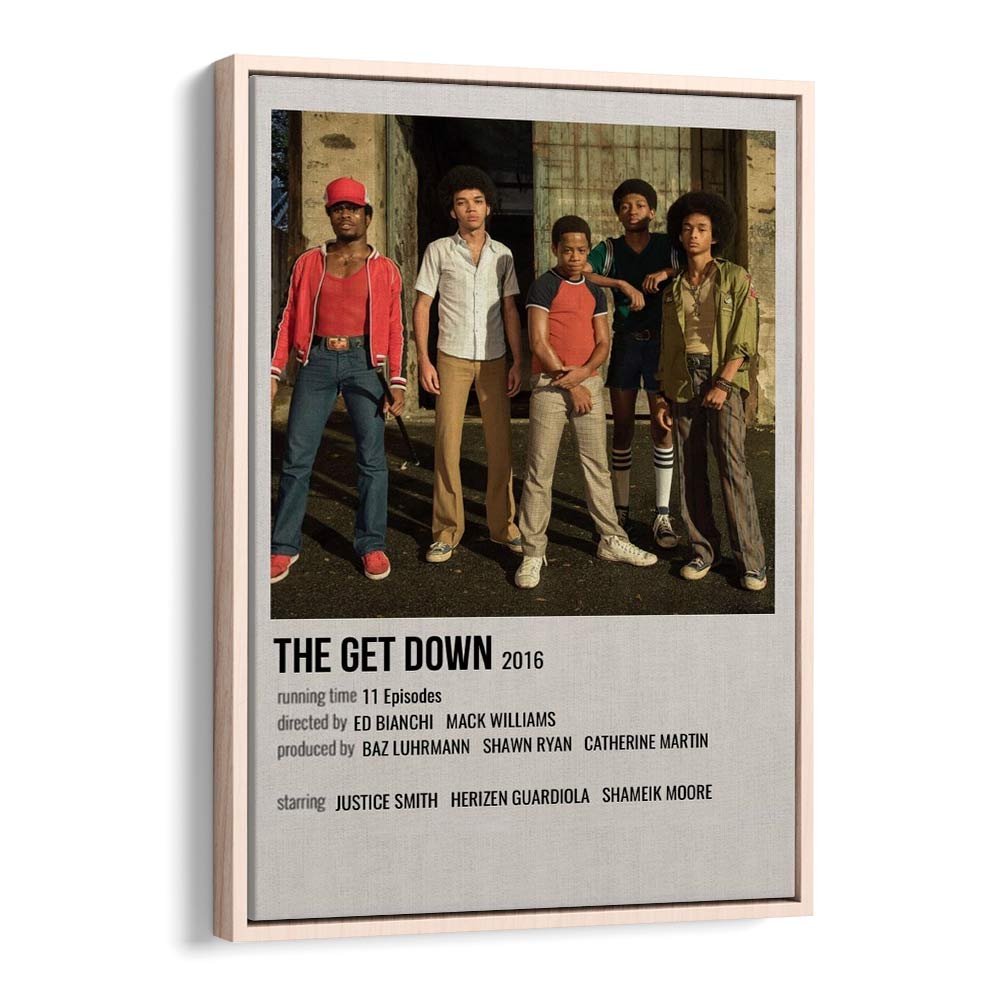 The Get Down 2016 Movie Posters in Oak Wood Floater Frame