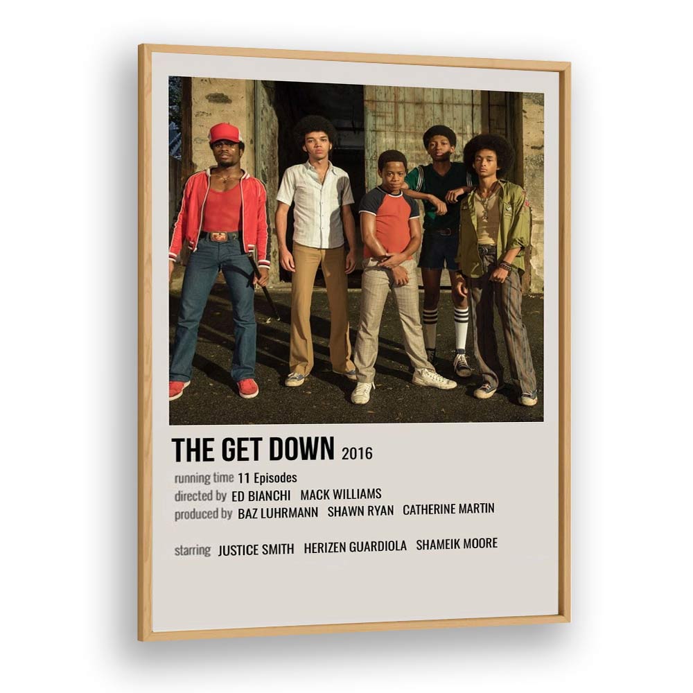 The Get Down 2016 Movie Posters in Oak Wood Plain Frame