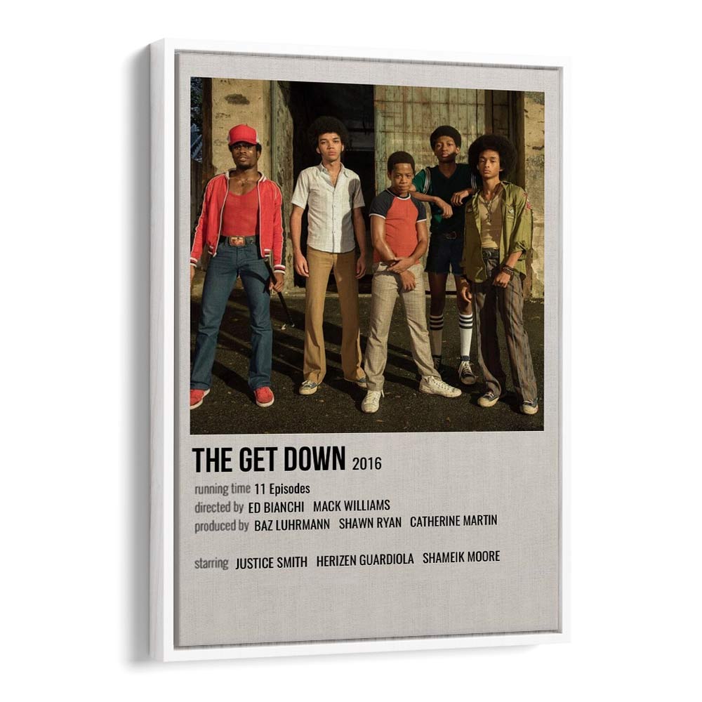 The Get Down 2016 Movie Posters in White Floater Frame