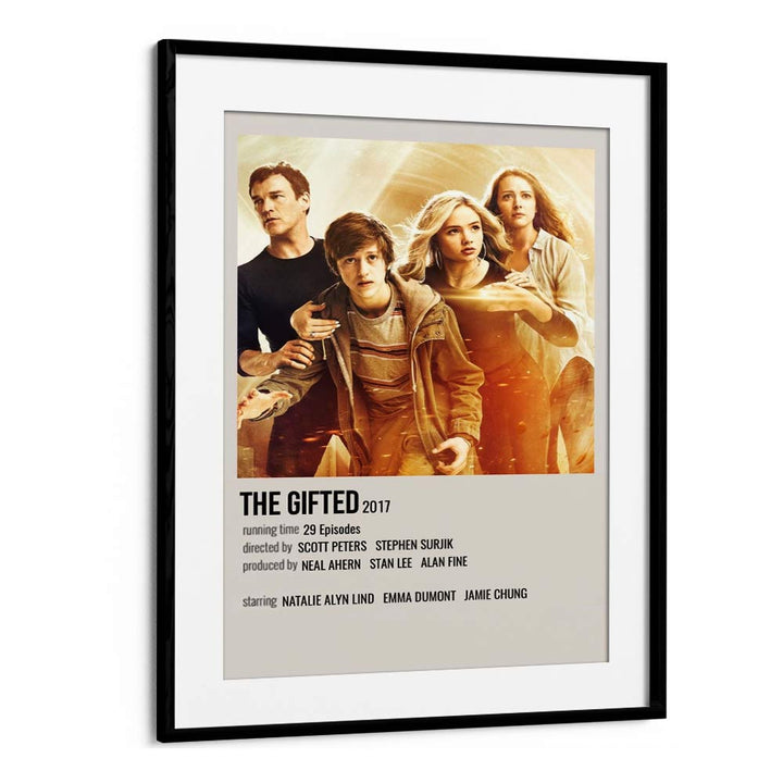 The Gifted 2017 Movie Posters in Black Frame With Mount