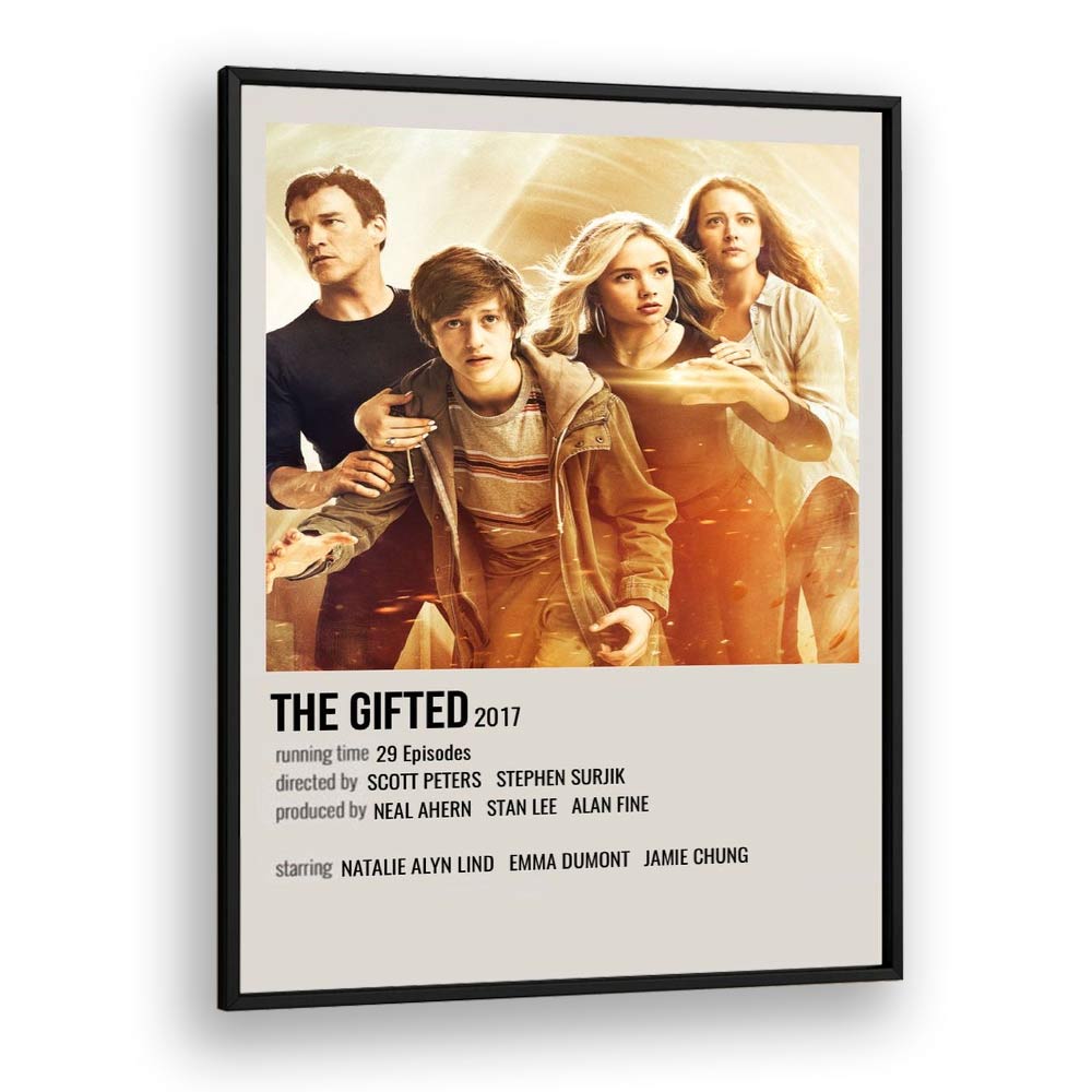 The Gifted 2017 Movie Posters in Black Plain Frame