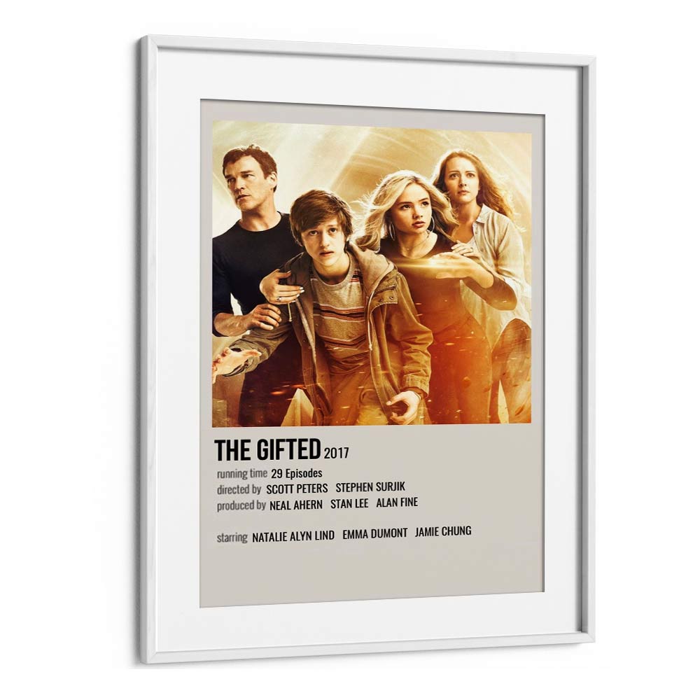 The Gifted 2017 Movie Posters in White Frame With Mount