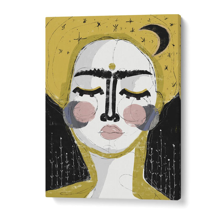 The Goddess of the Night by Treechild Women Illustration Paintings in Gallery Wrap