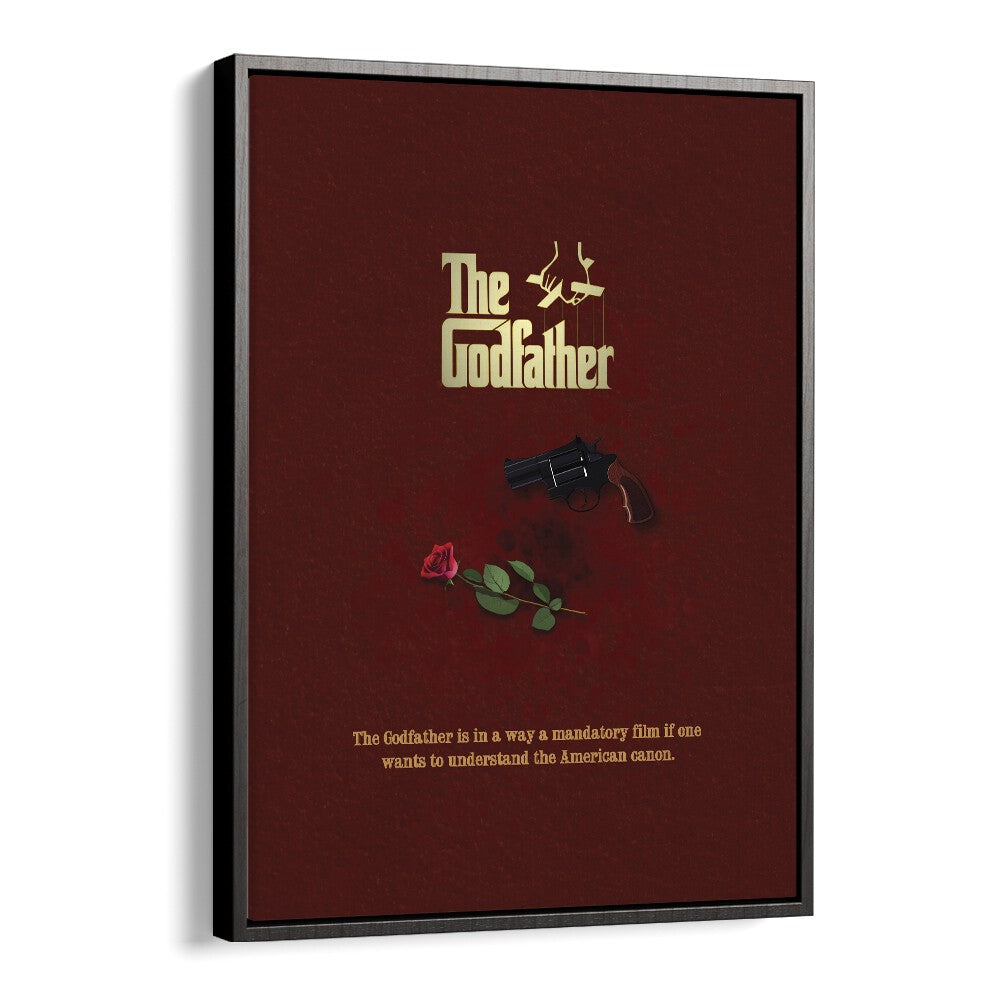 The Godfather  by Grishma Korjani Movie Posters in Black Floater Frame