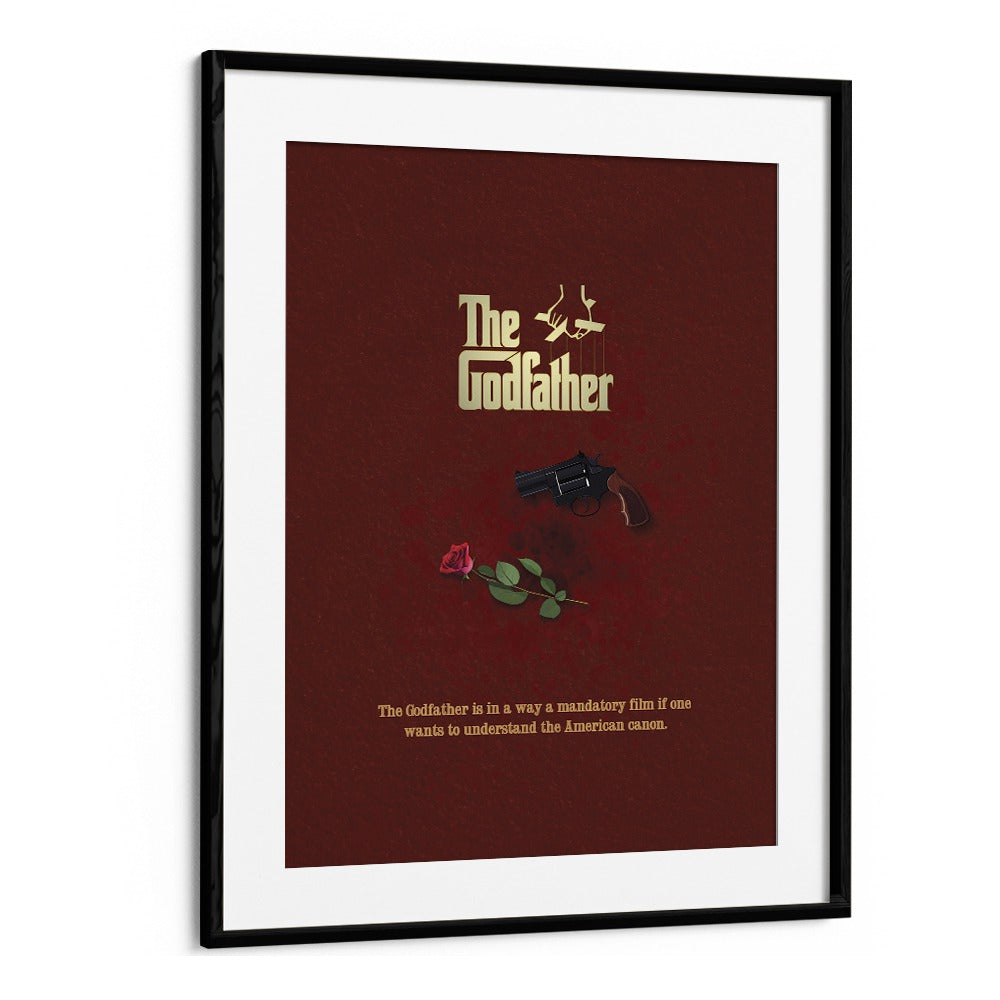 The Godfather  by Grishma Korjani Movie Posters in Black Frame With Mount