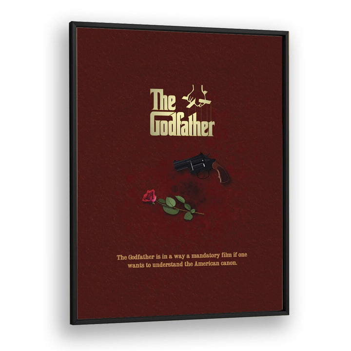 The Godfather  by Grishma Korjani Movie Posters in Black Plain Frame