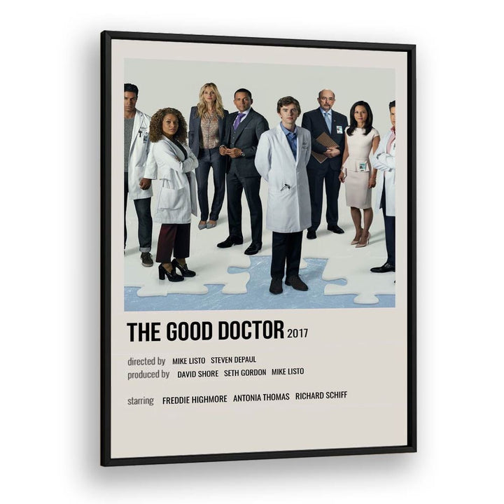 The Good Doctor 2017 Movie Posters in Black Plain Frame