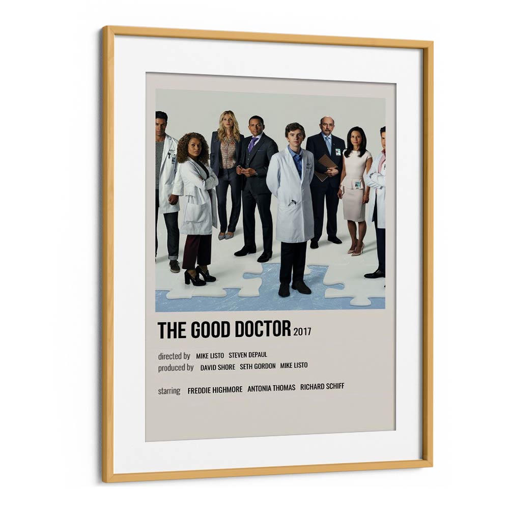 The Good Doctor 2017 Movie Posters in Oak Wood Frame With Mount