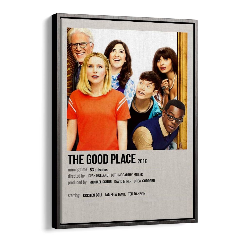 The Good Place 2016 Movie Posters in Black Floater Frame