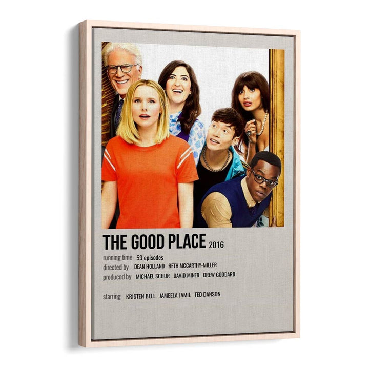 The Good Place 2016 Movie Posters in Oak Wood Floater Frame