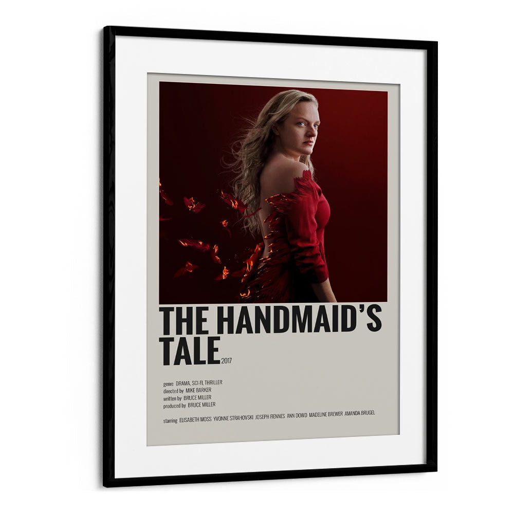 The Handmaids Tale 2017 Movie Posters in Black Frame With Mount