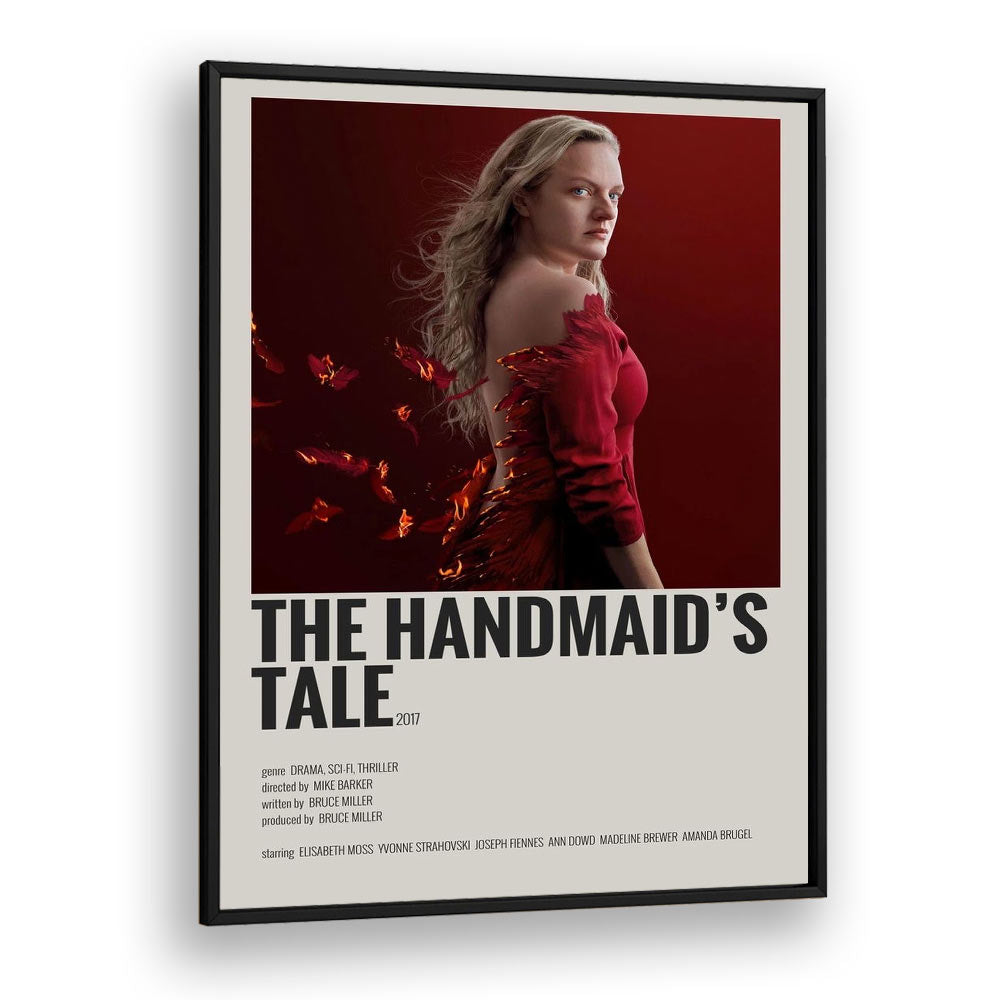 The Handmaids Tale 2017 Movie Posters in Black Plain Frame