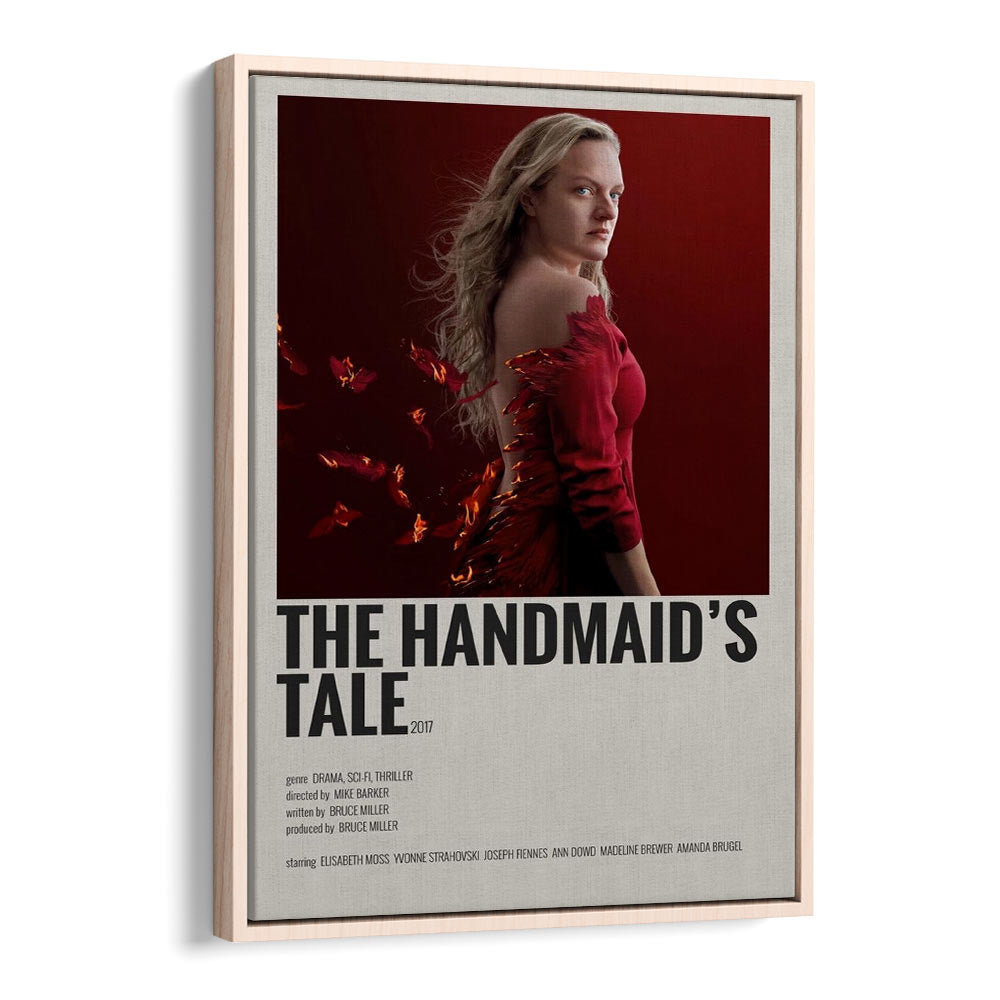 The Handmaids Tale 2017 Movie Posters in Oak Wood Floater Frame