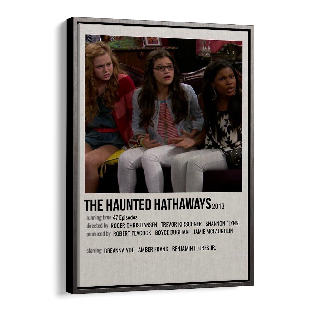 The Haunted Hathaways 2013 Movie Posters in Black Floater Frame